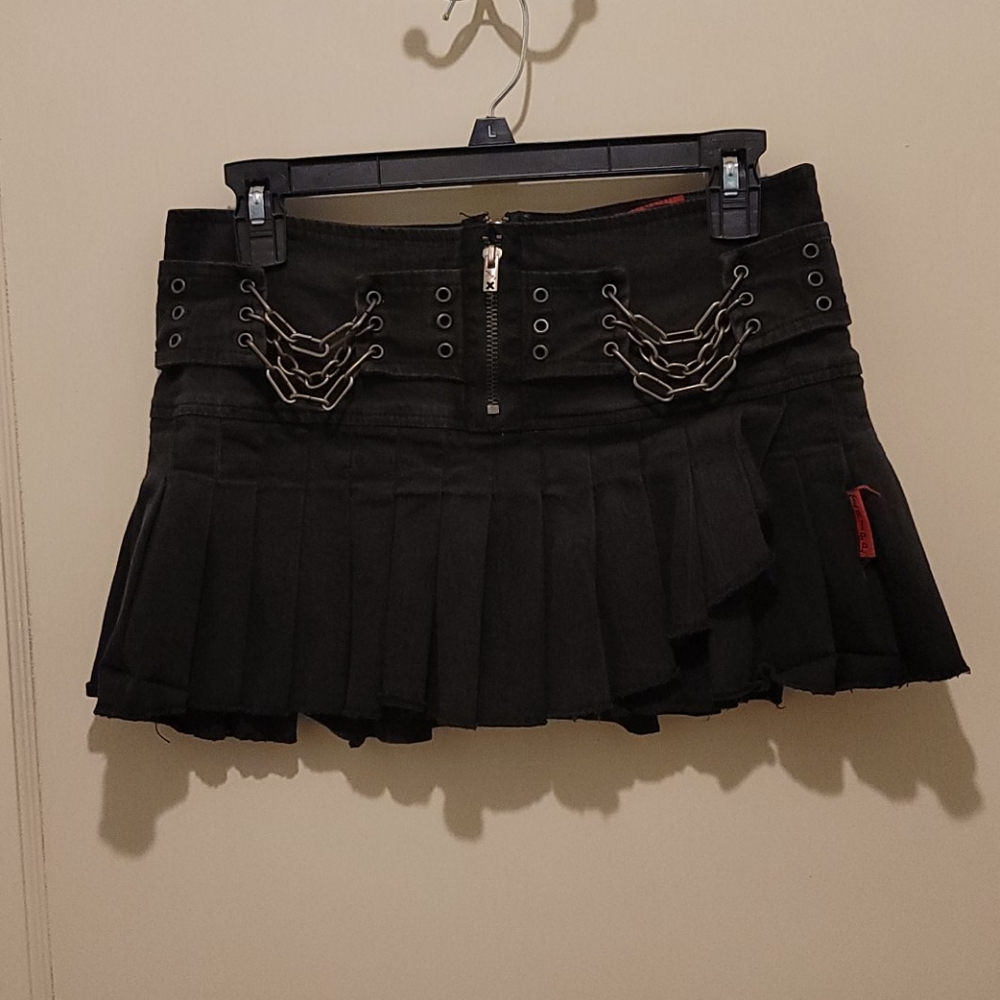 Tripp Goth (M) Pleated Mini Skirt